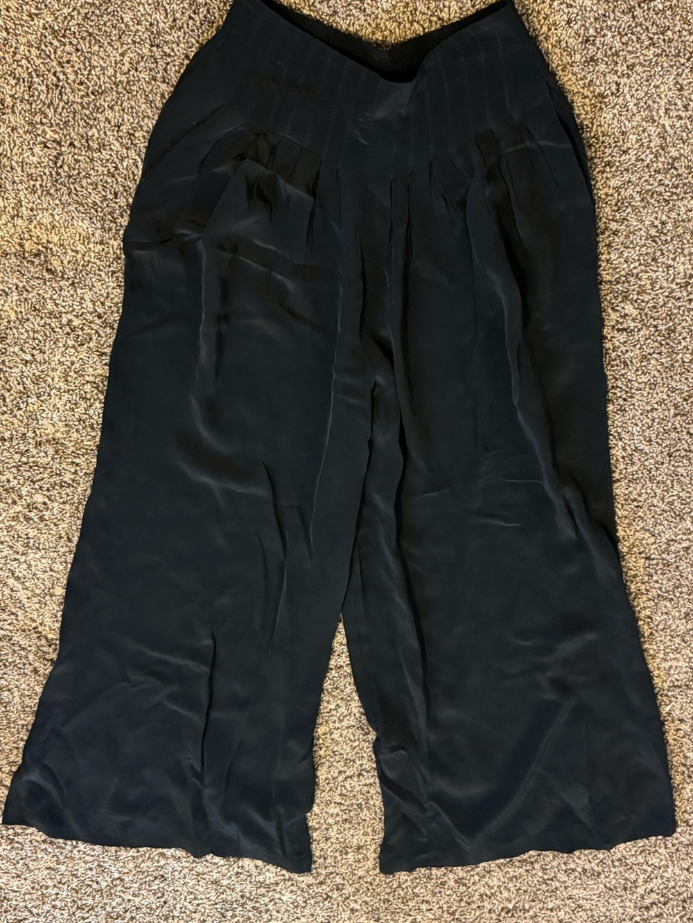 ALLSAINTS| HEZZY WIDE LEG PLEATED TROUSER| Womens Size XS| Black - Picture 3 of 6